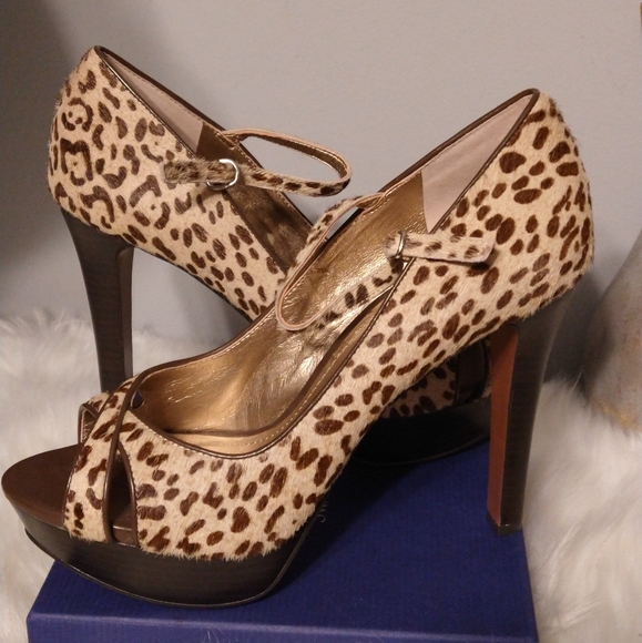 BCBGeneration Platform Peep Toe Heels - Picture 1 of 9